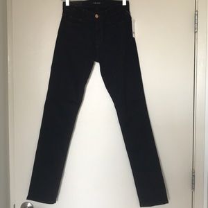 J Brand- Skinny Leg Midrise dark wash jeans